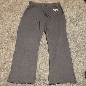 PINK Victoria's Secret Gray Flare Pants